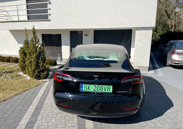 Tesla Model 3 cena 169000 przebieg: 62889, rok produkcji 2022 z Katowice małe 79